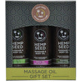 Hemp Seed Massage Oil Gift Set - 3 Pack - 2 Fl. Oz. Bottles