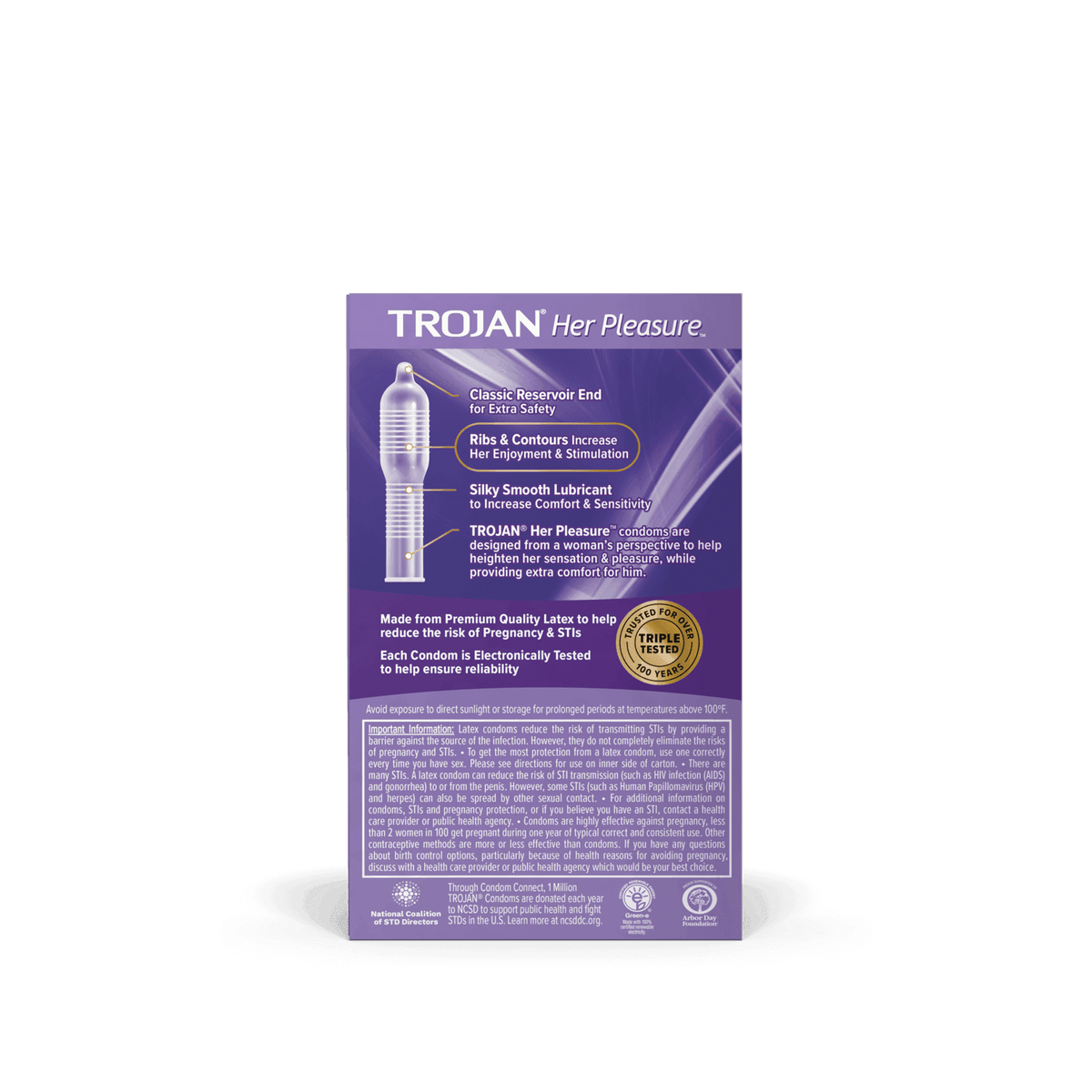 Her Pleasure 12 Pack Condoms | Trojan - The Dildo Hub