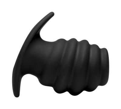 Hive Ass Tunnel Silicone Ribbed Hollow Anal Plug - Large - The Dildo Hub