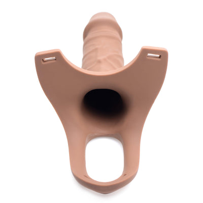 Hollow Silicone Dildo Strap-on - Flesh - The Dildo Hub