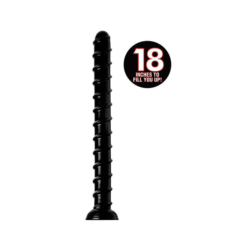 Hosed 18 Inch Swirl Thick Anal Snake - The Dildo Hub