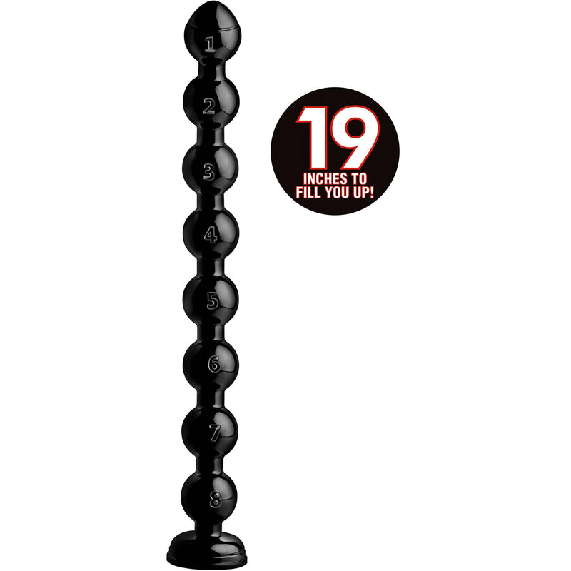 Hosed 19 Inch Beaded Thick Anal Snake - The Dildo Hub