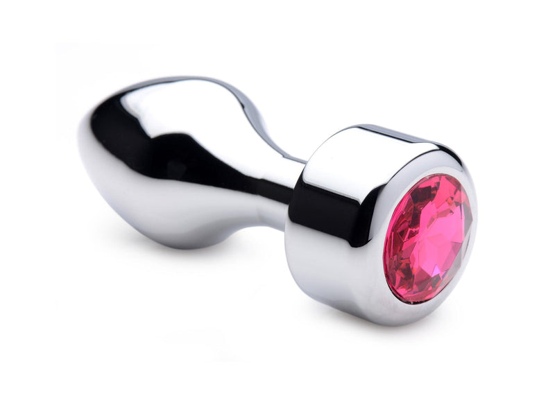 Hot Pink Gem Weighted Anal Plug - Large - The Dildo Hub