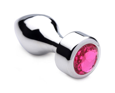 Hot Pink Gem Weighted Anal Plug - Medium - The Dildo Hub