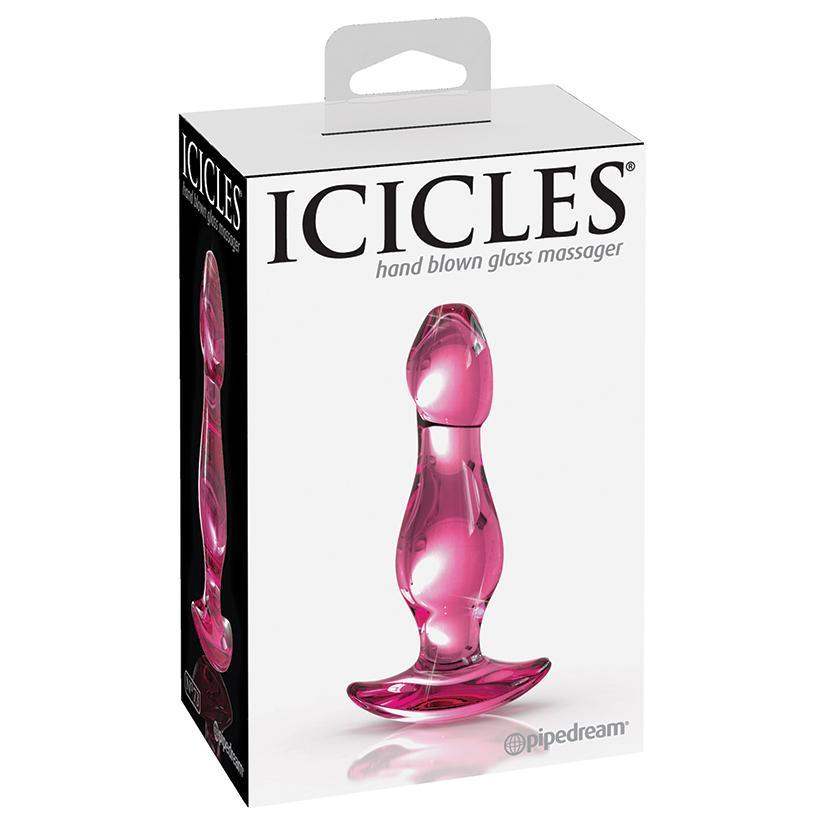 Icicles 73 Pink Glass Butt Plug | Pipedream - The Dildo Hub