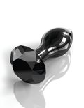 Icicles 78 Black Glass Butt Plug | Pipedream