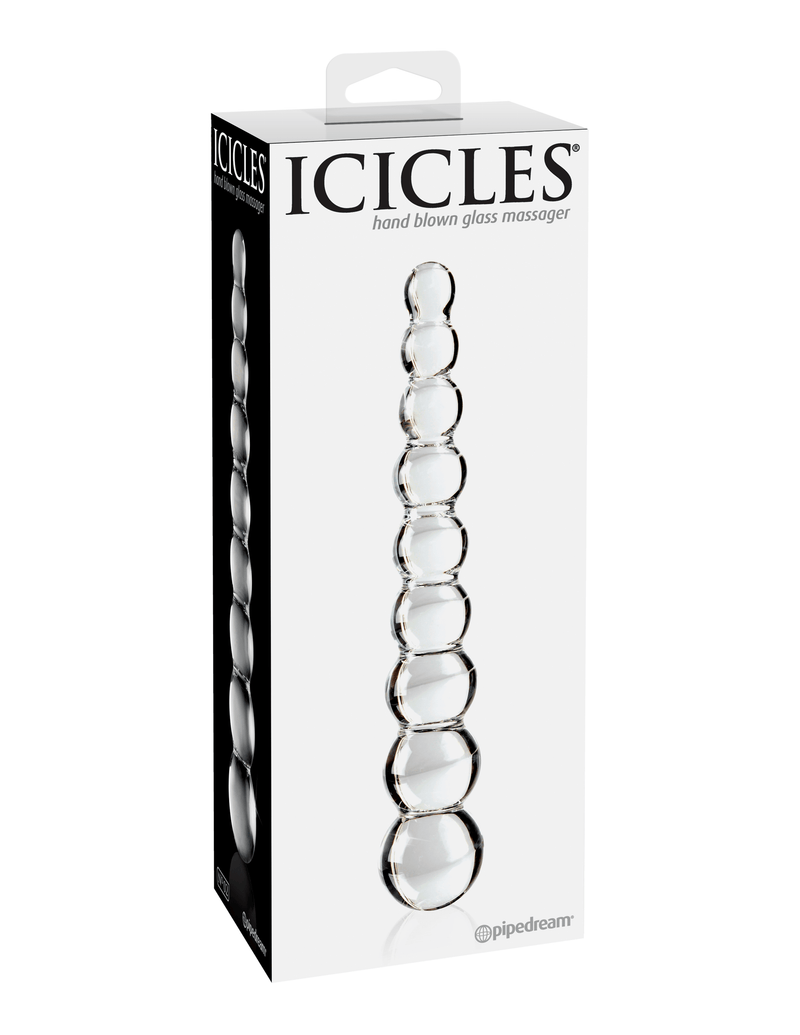 Icicles No. 2 Clear Glass Beads Dildo | Pipedream - The Dildo Hub