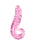 Icicles No. 24 Artisan Hand-Blown Pink Glass Tentacle Dildo