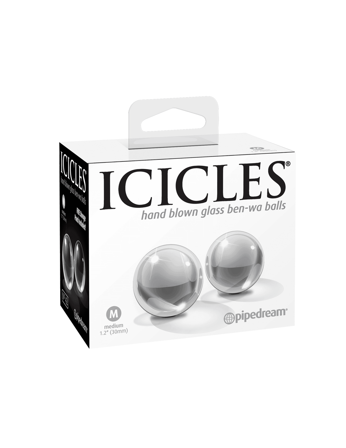 Icicles No. 42 Clear Glass Ben Wa Balls | Pipedream - The Dildo Hub