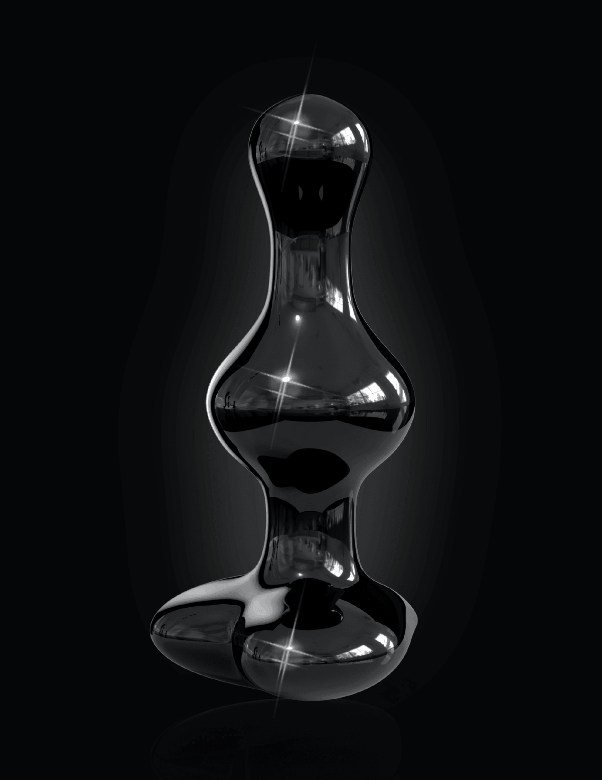 Icicles No. 74 Black Glass Dildo | Pipedream - The Dildo Hub
