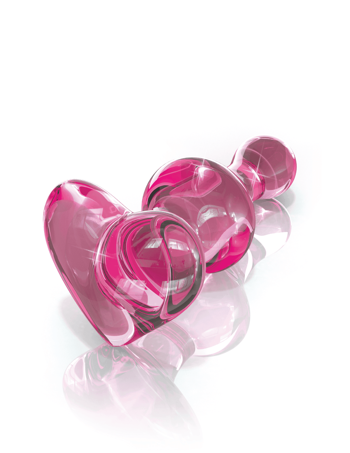 Icicles No.75 Heart Shaped Pink Butt Plug | Pipedream - The Dildo Hub