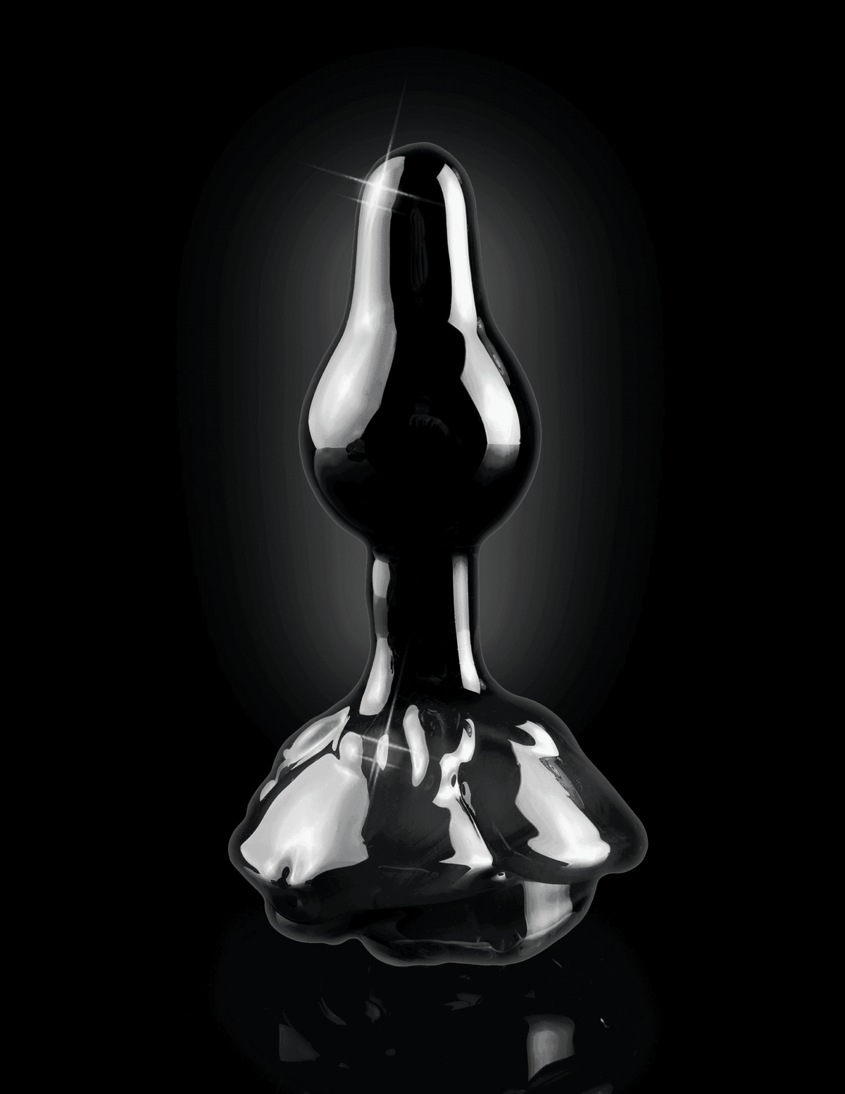 Icicles No. 77 Black Rose Glass Butt Plug | Pipedream - The Dildo Hub