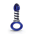 Icicles No.81 Plug With Handle-Blue Swirl 6.25"