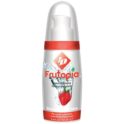 ID Frutopia Water-Based Natural Flavor - Strawberry 3.4 Oz - The Dildo Hub