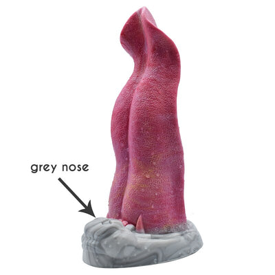 Fantasy Wolf Dildo Rough Tongue and Muzzle - 10.15 Inch  from The Dildo Hub