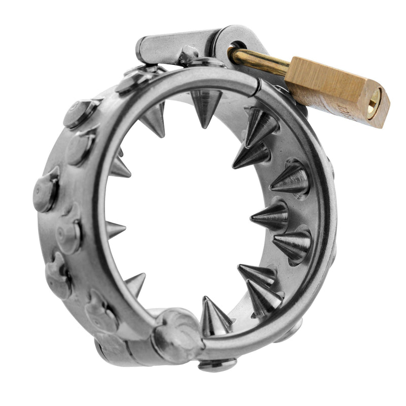 Impaler Locking CBT Ring with Spikes - The Dildo Hub