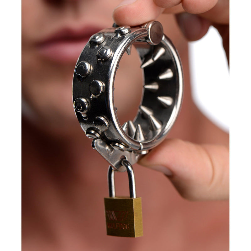 Impaler Locking CBT Ring with Spikes - The Dildo Hub