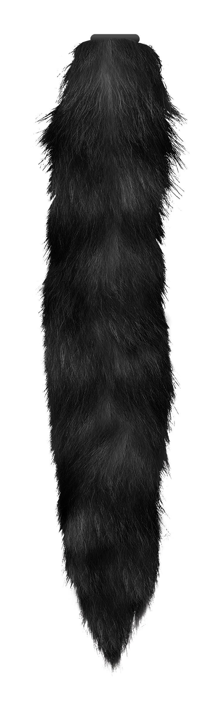 Interchangeable Black Fox Tail - The Dildo Hub