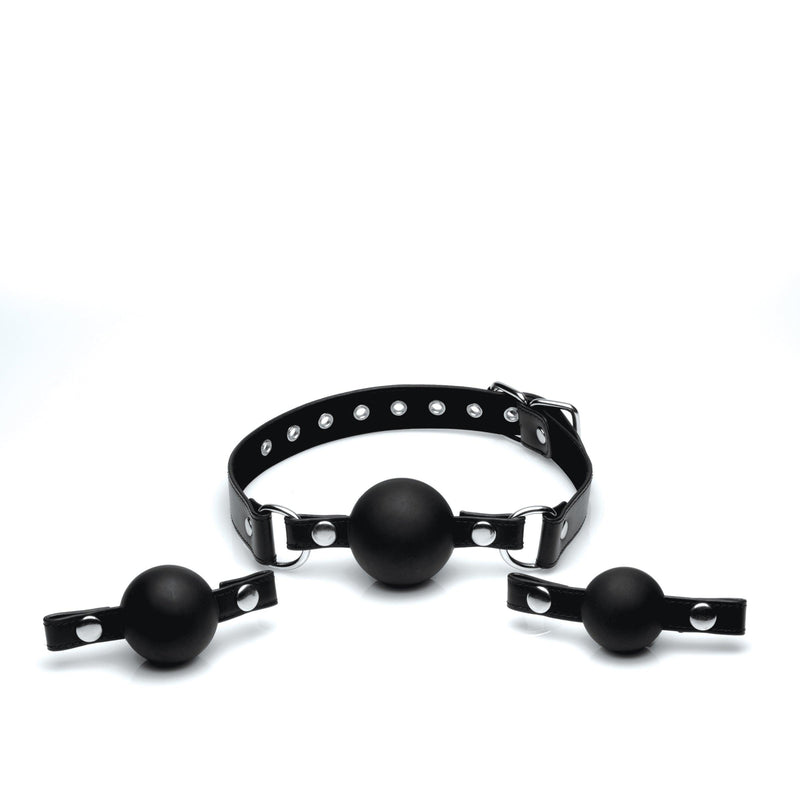 Interchangeable Silicone Ball Gag Set - The Dildo Hub