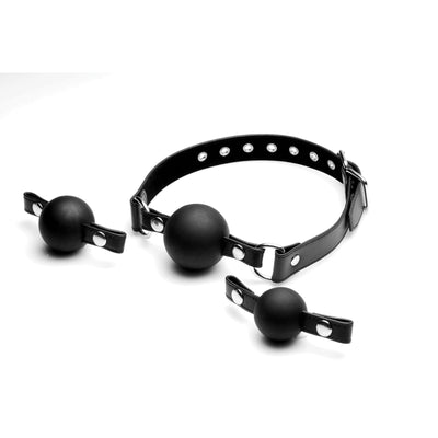 Interchangeable Silicone Ball Gag Set - The Dildo Hub