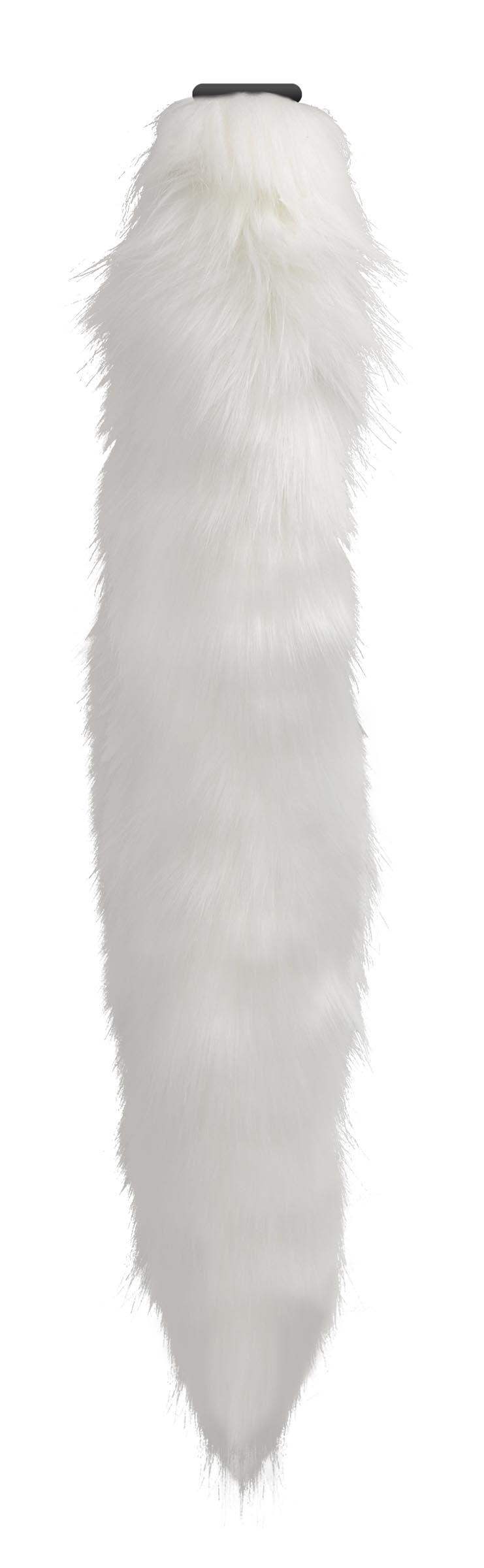 Interchangeable White Fox Tail - The Dildo Hub