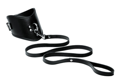 Isabella Sinclaire Leather Posture Collar with Leash - The Dildo Hub