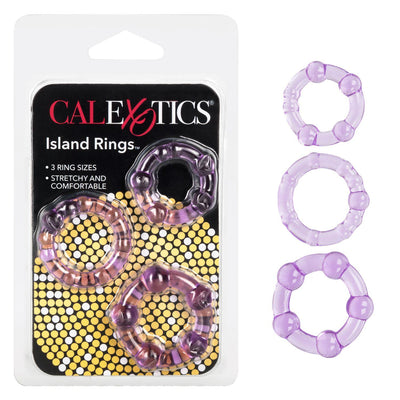 Island Cock Ring Set - Purple | CalExotics - The Dildo Hub