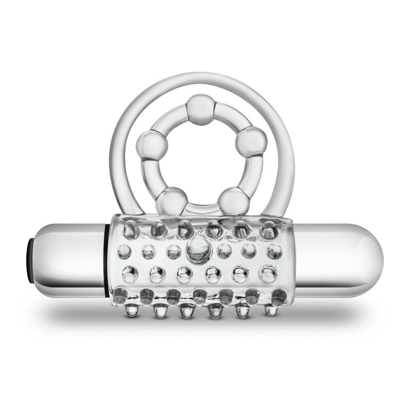 Stay Hard - Vibrating Super Clitifier Cock Ring - Clear | Blush  from The Dildo Hub