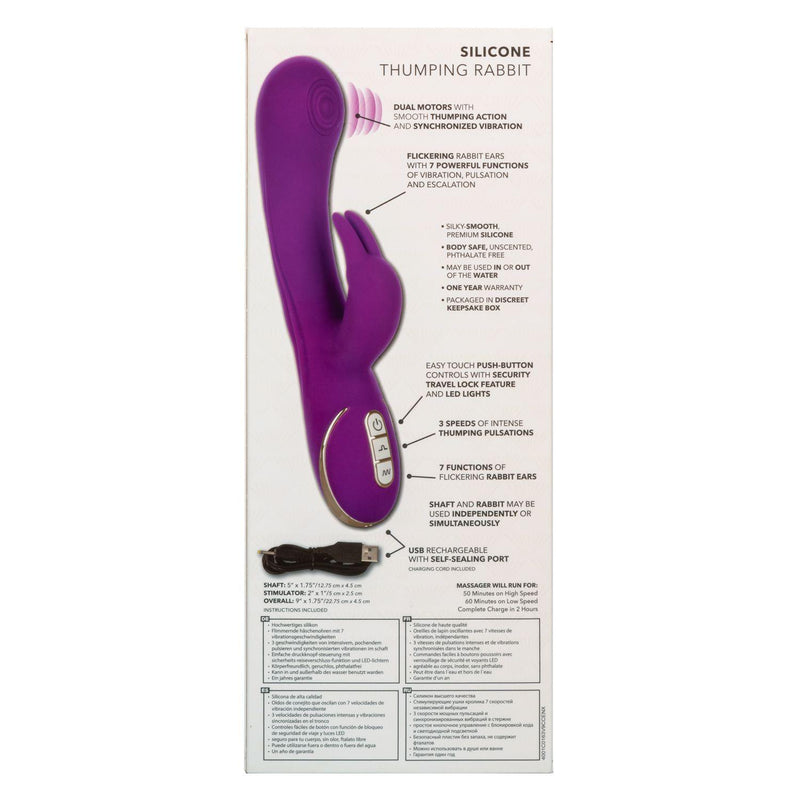 Jack Rabbit Signature Silicone Thumping Rabbit Vibrator 9" - The Dildo Hub