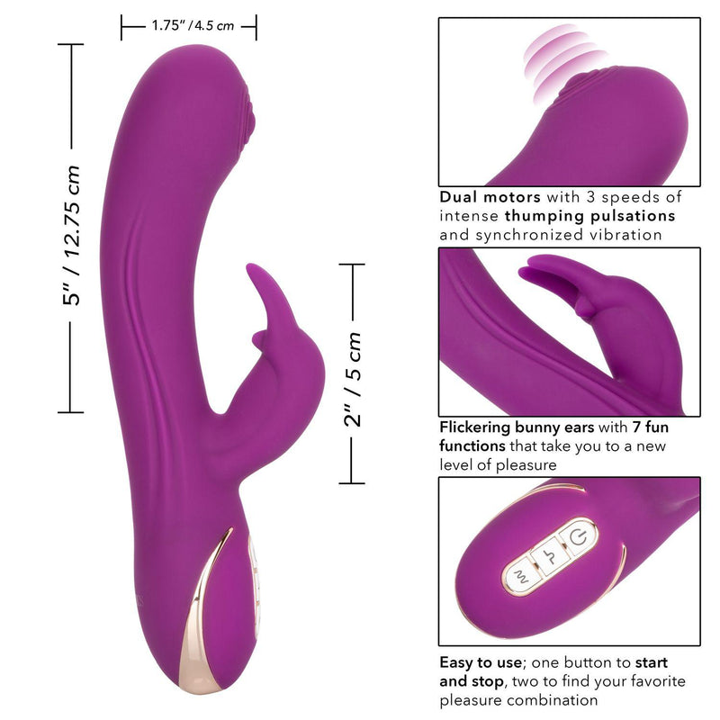 Jack Rabbit Signature Silicone Thumping Rabbit Vibrator 9" - The Dildo Hub