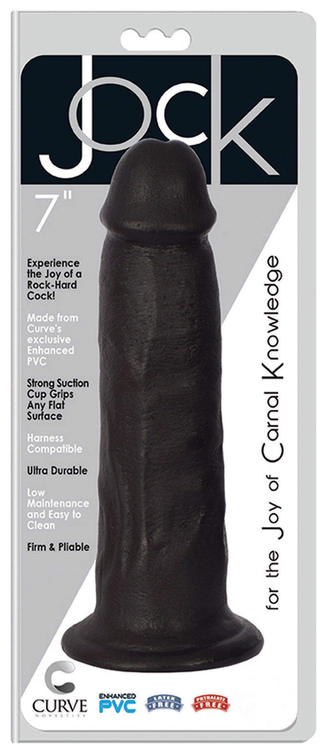 JOCK 7 Inch Dong- Black - The Dildo Hub