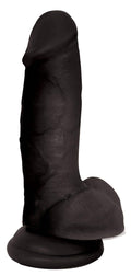 Jock 7 Inch Realistic Dildo with Balls - Black