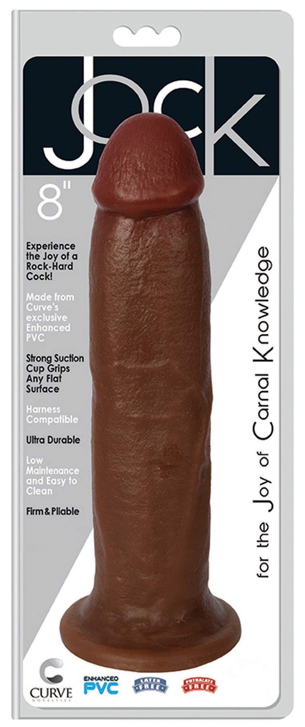 JOCK 8 Inch Dong Brown - The Dildo Hub