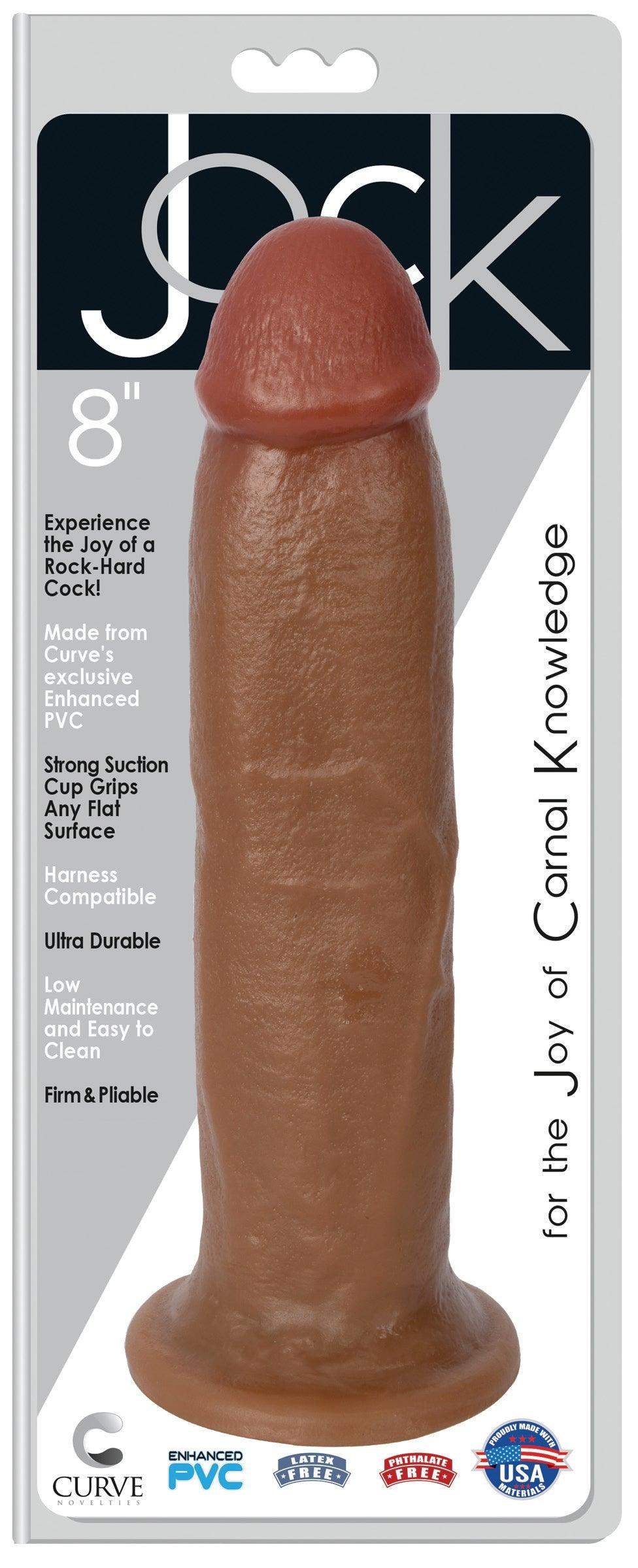 Jock 8 Inch Suction Cup Realistic Dildo - Medium - The Dildo Hub