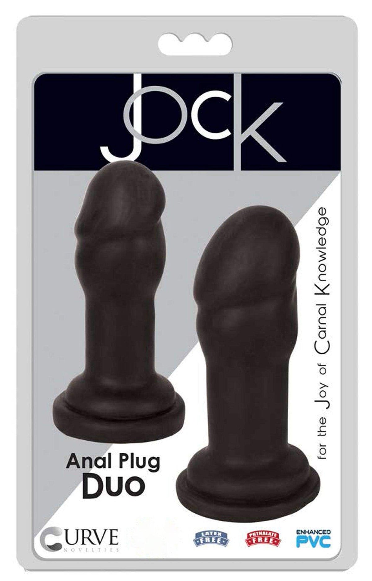 JOCK Anal Plug Duo Black - The Dildo Hub