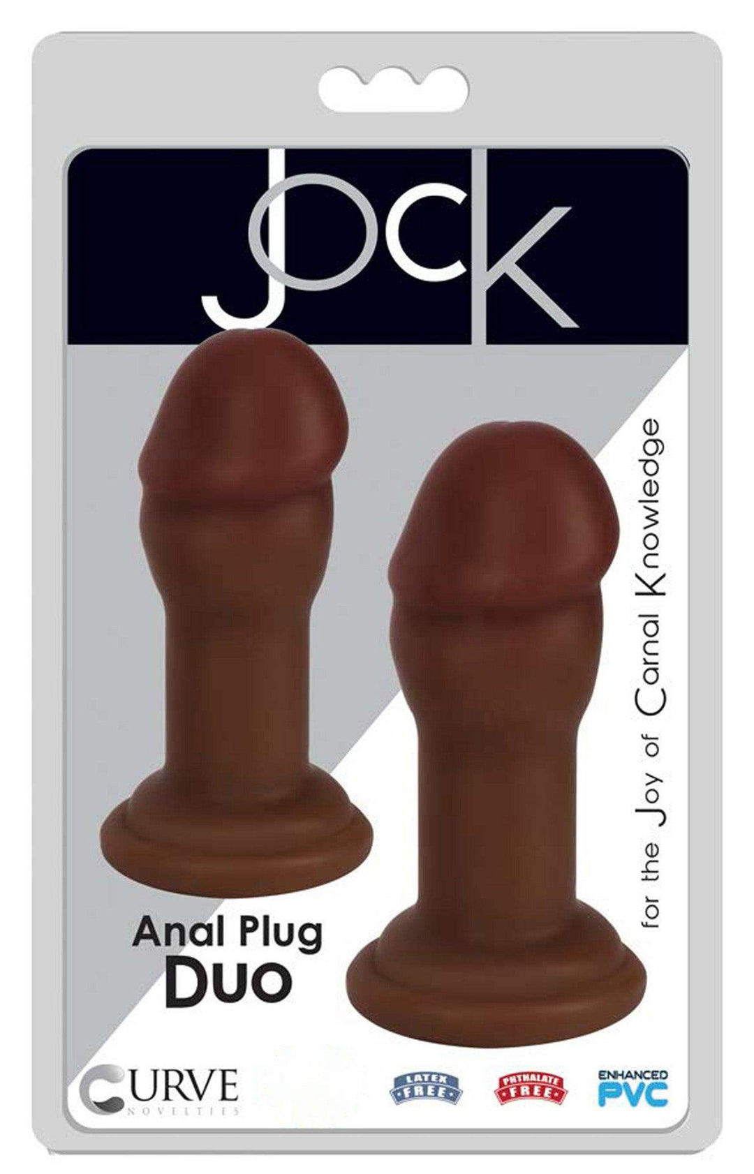 JOCK Anal Plug Duo Brown - The Dildo Hub