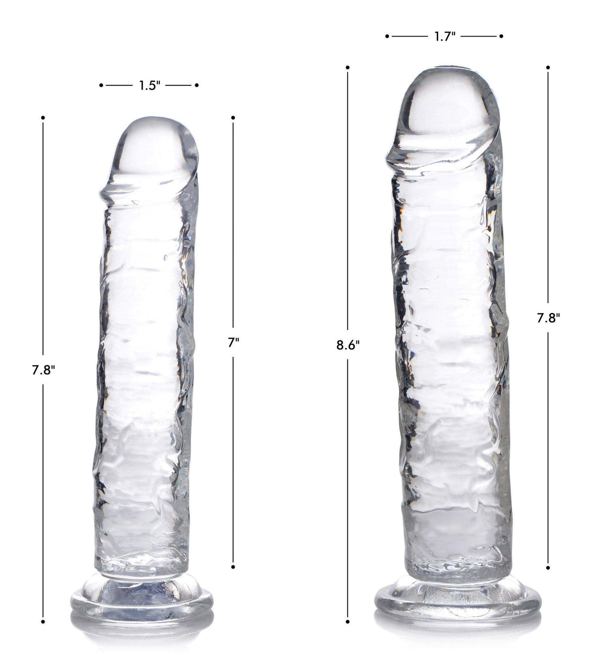 Jock C-Thru Realistic Dildo - 7 Inch - The Dildo Hub