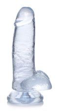 Jock C-Thru Realistic Dildo with Balls - 8 Inch
