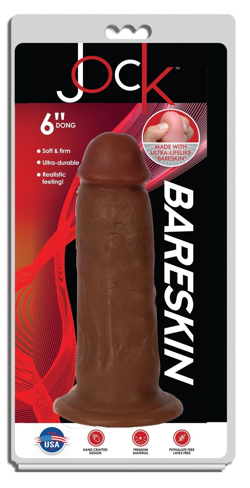 Jock Dark Bareskin Dildo - 6 Inch - The Dildo Hub