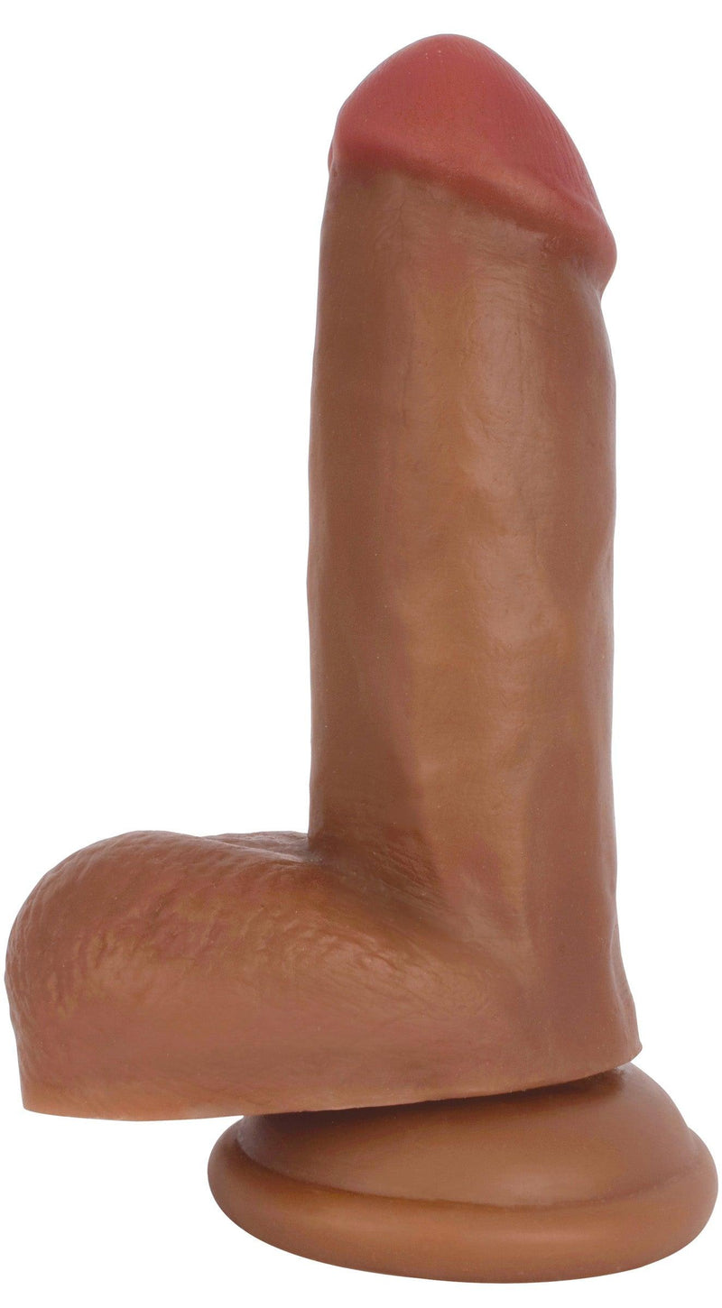 Jock Dark Bareskin Dildo with Balls - 6 Inch - The Dildo Hub