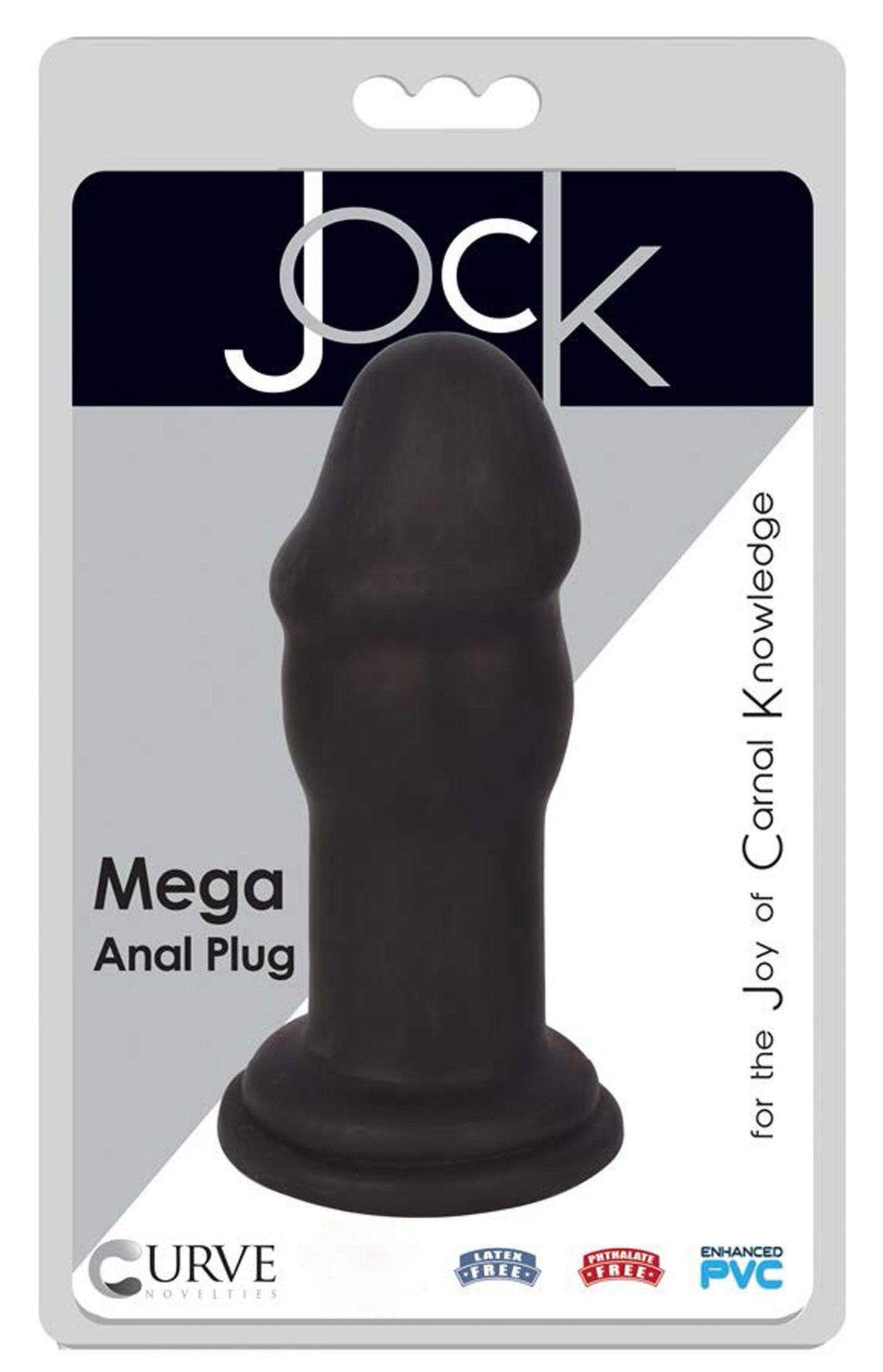 JOCK Mega Anal Plug Black - The Dildo Hub