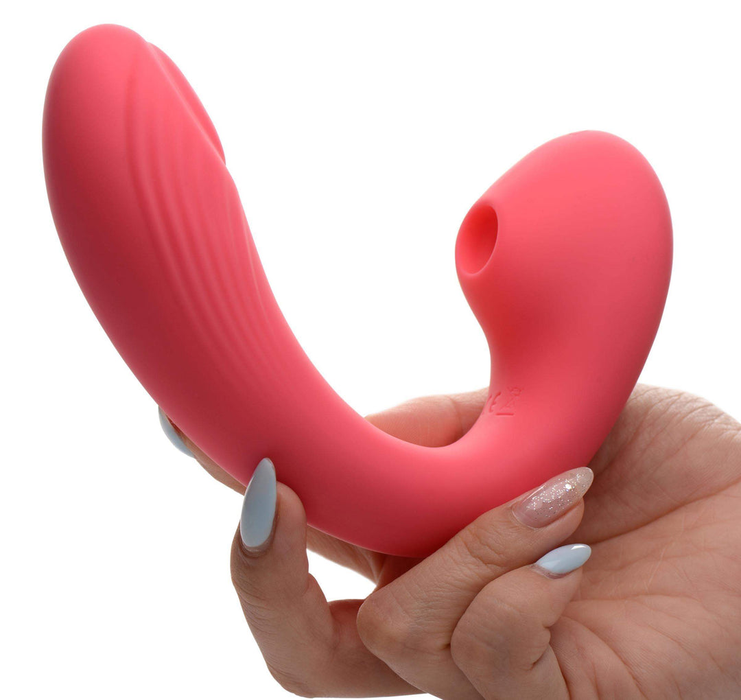 Joy-Pulse 7X Pulsing Silicone Air-Stim Vibrator - The Dildo Hub