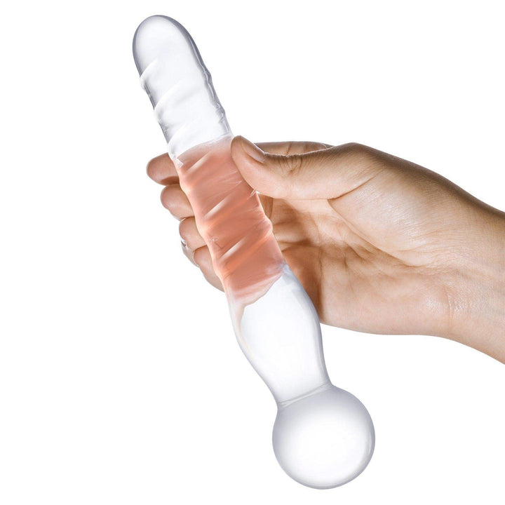 Joystick Clear Glass Dildo - The Dildo Hub