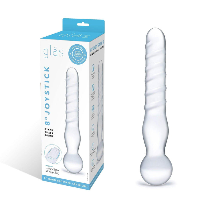 Joystick Clear Glass Dildo - The Dildo Hub