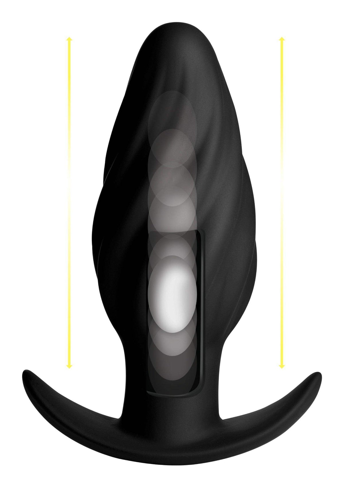 Kinetic Thumping 7X Swirled Anal Plug - The Dildo Hub