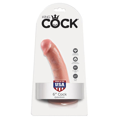 King Cock 6 Inch - Light - The Dildo Hub