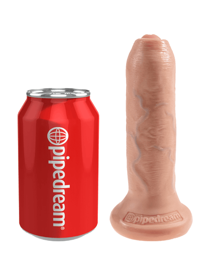 King Cock 6 Inch Uncut - Light - The Dildo Hub