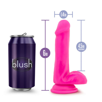 Au Naturel Bold Delight Pink Realistic Dildo - 6 Inches | Blush