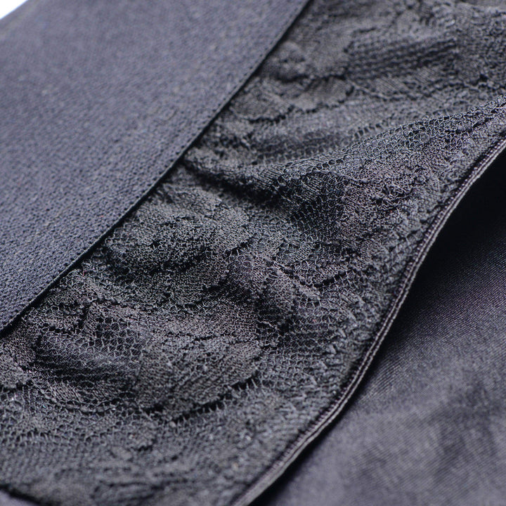 Lace Envy Black Pegging Set with Lace Crotchless Panty Harness and Dildo - L-XL - The Dildo Hub