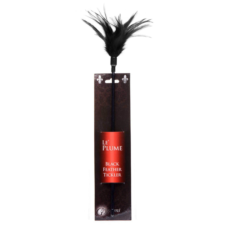 Le Plume Feather Tickler - Black - The Dildo Hub
